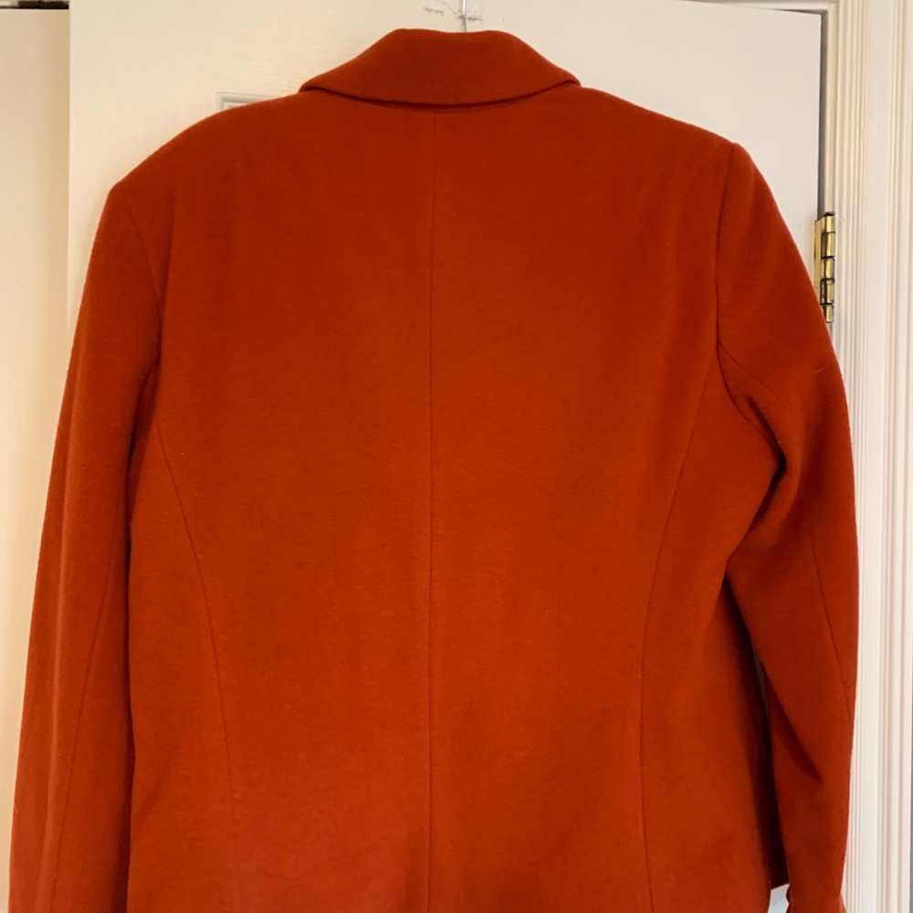 Wool Jacket Coat, Size 16, Rust - Picture 5 of 8